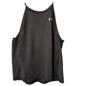 Under Armour Black Fitted Heat Gear Workout Tank Sz L